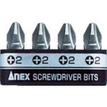 ANEX 沟槽超短钻头 十字4件套（＋2×19） AK51PB4P