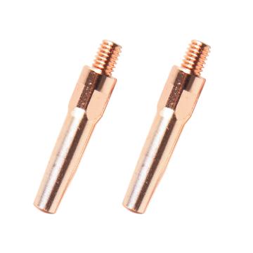 黑狼 紫铜导电嘴适用OTC式气保焊枪，适用1.4mm焊丝，10只/盒 M6*45*1.4，BW00043