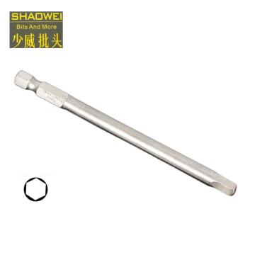 SHAOWEI 6.35mm系列内六角螺丝批头5*100mm BS635100S5