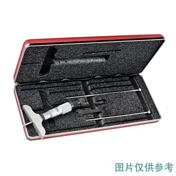 施泰力 深度千分尺0-75、分辨率0.01、基座75、不含第三方检测 445MAZ-75RL