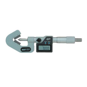 青量 数显三沟千分尺5-20*0.001mm、60°测砧、电子/刻度显示、IP65 291-42-450