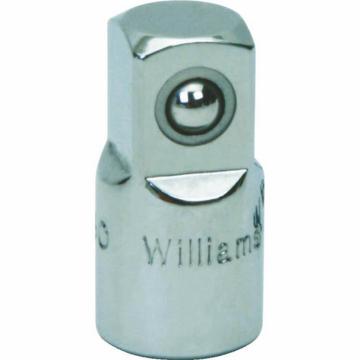 WILLIAMS 套筒适配器 1/4驱动 1/4F×3/8M 插入角凹6.35×凸9.5mm JHWMB130