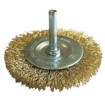 库兰 带柄钢丝轮，镀铜钢丝100mm，0.3mm丝径，6mm杆，RPM4500 5310006230