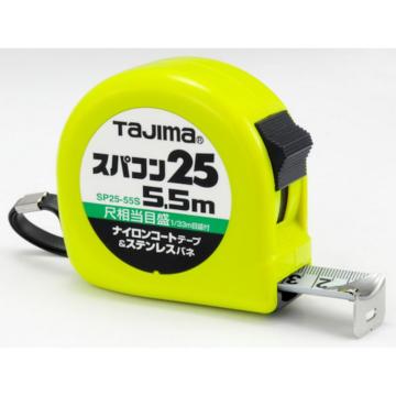 TAJIMA/田岛 凸轮式水平仪 Spacon 25 5.5米 带标尺刻度 blister包装 SP2555SB