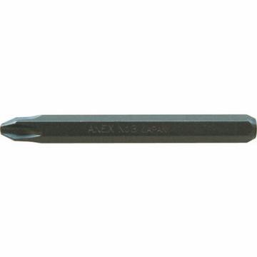 ANEX 冲击起子用位子 ＋３×８０ 对边８ｍｍ六角轴 AK21P380