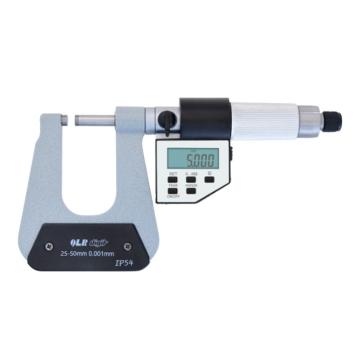 青量 数显深弓架千分尺25-50*0.001mm*100、B型（单球面SR5）、五键、IP54 233-14-040