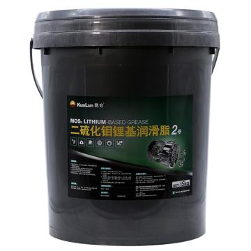 昆仑 润滑脂15KG/桶 二硫化钼锂基脂2号/15kg