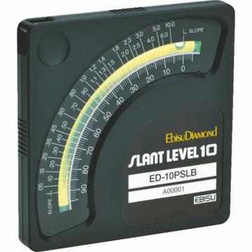 Ebisu Diamond 斜度计 斜度水平仪10 气泡测量型 ED-10PSLB 黑色 ED10PSLB