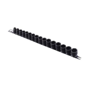 genius/天赋 16件套3/8"系列公制铬钼钢6角气动套筒套装7-22mm CM-316M