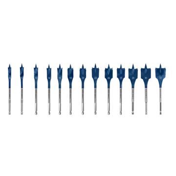 BOSCH 木工扁钻7支装16/18/20/22/25/32mm/152mm延长杆 2608900334