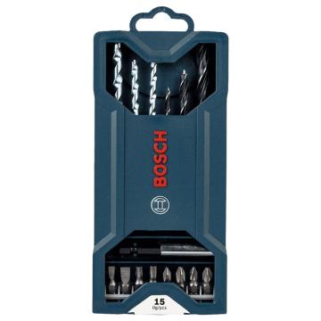 BOSCH 15件套钻头批头混合套装-蓝色版 2607019579-879