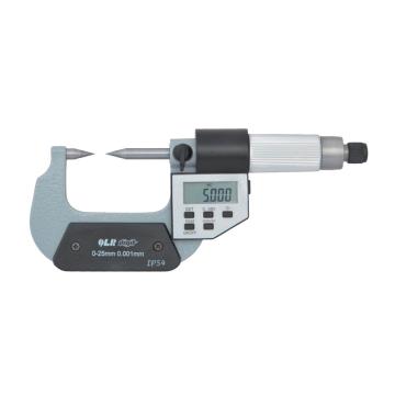 青量 数显尖头千分尺50-75*0.001mm、D型（15°）、五键、IP54 230-43-080