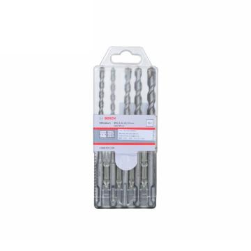 博世 5件套四坑1系电锤钻头套装6/6/8/10/12mm 全长160mm 2608579120