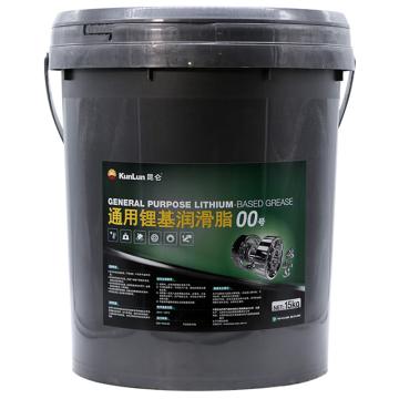 昆仑 润滑脂15KG/桶 通用锂基脂00号