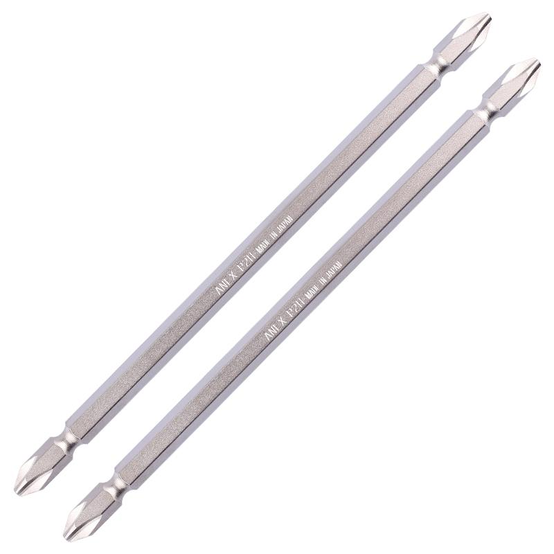 ANEX (ANEX)螺丝刀批头双头强磁 AHM-2150 PH2X150L 2支装