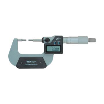 青量 数显小头千分尺25-50*0.01mm、B型（Φ3*10）、电子/刻度显示、IP65 290-12-550