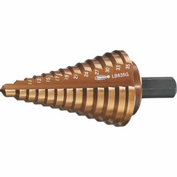 埃比 阶梯钻头 镀锡 9级 轴径10mm 6-22 LB622G