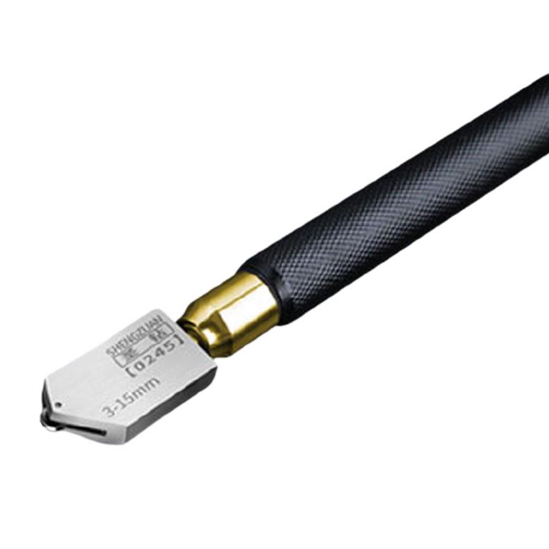 圣钻 滚轮玻璃刀 适用于切割3-15mm柄径5*长度3-15mm 合金大轮5.0mm