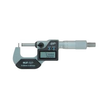 青量 数显壁厚千分尺0-25*0.001mm、E型（Φ8*27.5mm圆柱测砧）、电子/刻度显示、IP65 296-71-550