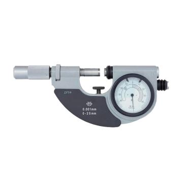 青量 带表杠杆千分尺25-50*0.001mm、Φ10硬质合金测量面、IP54 283-82-000