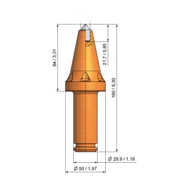 恒鼎中钻 截齿U85-PT-18 截齿，U85-PT-18