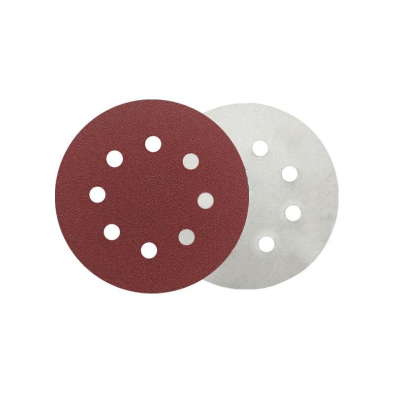 VRK VK-A36系列JB-5圆形8孔植绒砂纸 5寸直径125mm,80目