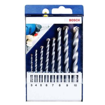 BOSCH 8件套直柄混凝土钻头蓝色套装3/4/5/6/7/8/9/10mm 2608578757