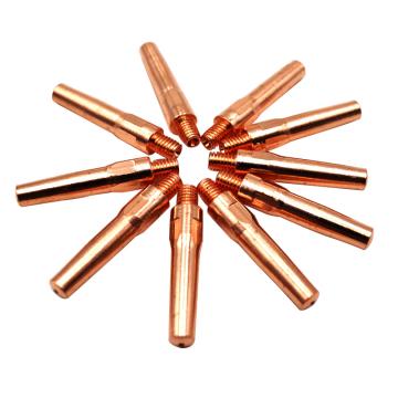 沪工 CO2气保焊枪导电嘴 QTB-φ1.8，M6*45，紫铜