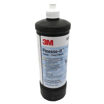 3M 汽车油漆抛光蜡，Medium(中)，面漆修护1夸脱/瓶 82877