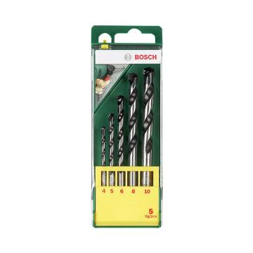 BOSCH 5件套直柄混凝土冲击钻头套装4/5/6/8/10mm 2607019444