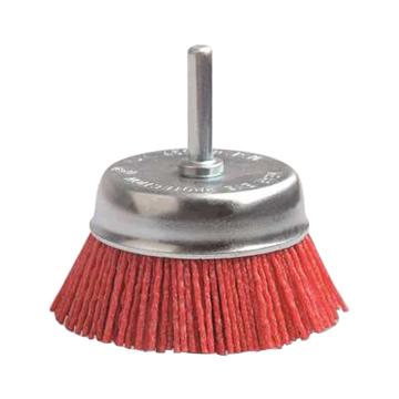 尚弘 尼龙杆碗刷，氧化铝磨料直径75mm，柄长6mm，80#，丝径1.2mm 600991-9009