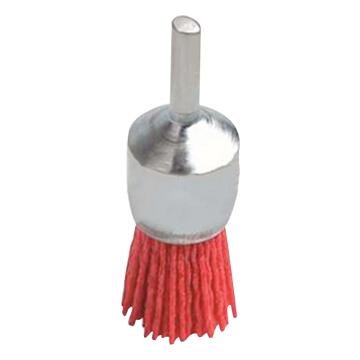 尚弘 尼龙齐头刷，氧化铝磨料直径12mm，柄长6mm，80#，丝径1.2mm 509910-3008