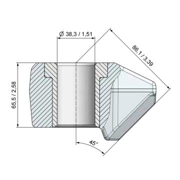 恒鼎中钻 齿座U135 齿座，U135