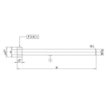 三磨 V-CBN砂轮，硬质合金基体 1A1W 5×5×80×D6，600#