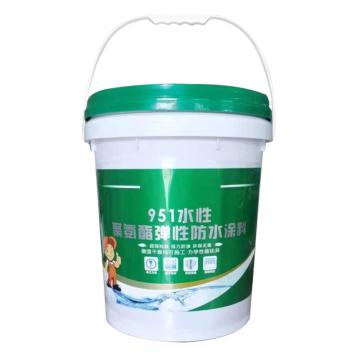 通薪 彩色聚氨酯弹性防水涂料 彩色防水涂料，黑色，20kg/桶