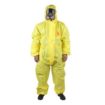 Ansell/安思尔 微护佳欧标3级防护服MC3000黄色双袖连体防化服，XXXL YE30-W-99-111-07
