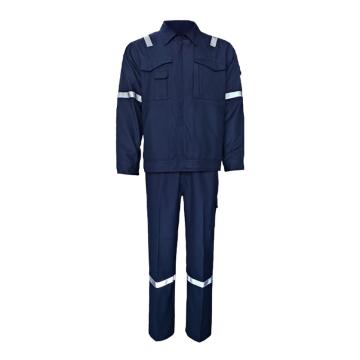 Raxwell 防电弧夹克+裤子，II级防护10Cal，本质阻燃面料，藏青色，L码同系列20套起订 RW8146