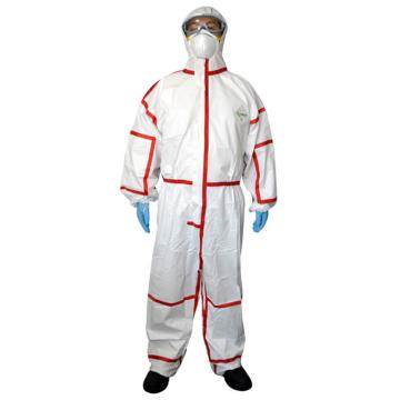 耐呗斯 白色增强款连体防护服（凉爽加强型） NBS4301TCP-2XL
