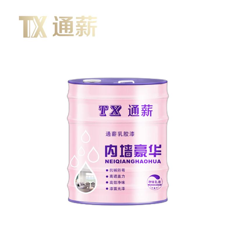 通薪 JG内墙豪华乳胶漆 JG内墙豪华乳胶漆，国标Y07中黄，kg