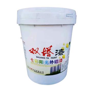 双塔 外墙漆 大红,20KG/桶