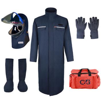 诚格 40cal防电弧服大袍套装（大袍、手套、腿套、前开式头罩、套装包） ArcPro-RBKit-DP40G-XL