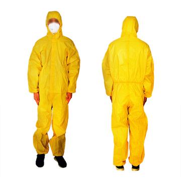 英格杰家 轻型工业耐酸碱连体防化服黄色连体服（不含其他配件） FHF-88，2XL