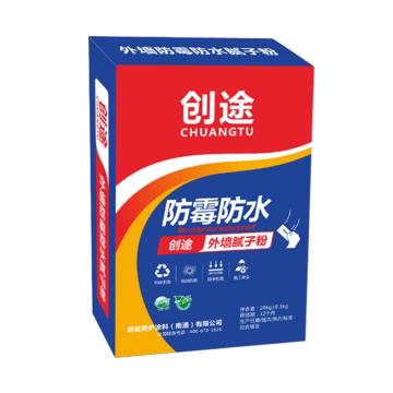 创途 外墙防霉耐水腻子粉 外墙防霉耐水腻子粉，白色