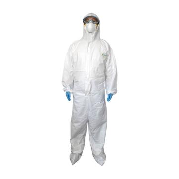耐呗斯 白色常规款连体防护服（连脚套） NBS4111OF-L