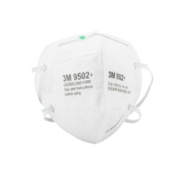 3M 防颗粒物口罩KN95，头戴式，环保袋装 9502+环保装