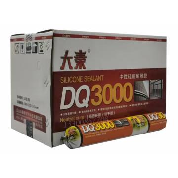 大秦 中性硅酮耐候密封胶20支/箱 DQ3000，黑色