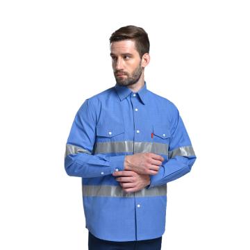 Raxwell 防电弧电弧服衬衫II级防护 8Cal，175，天蓝色 RW8345