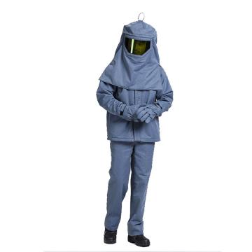 Raxwell 防电弧套装IV级防护 40Cal，190，深蓝色，包含分体电弧服套装，头罩，手套，套装包 RW8529