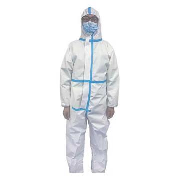 安洁雅 医用防护服无菌连身式胶条型，白色 AJY医用防护服连脚-180