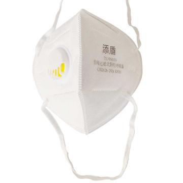 拓德 防颗粒物口罩KN95，带阀，头戴式，独立包装 TD9502V